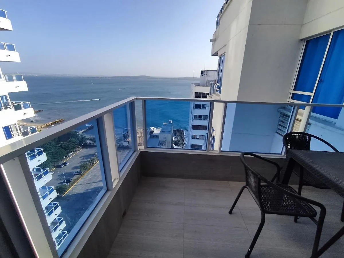 Apartamento Con Balcon Y Vista Al Mar Cartagena Colombia